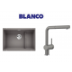 Blanco 700 U Level  Tezgah Altı 1.5 Gozlu Alu Metallic Evye + Blanco Linus S Spiralli Alu Metallic Armatür Kampanyası