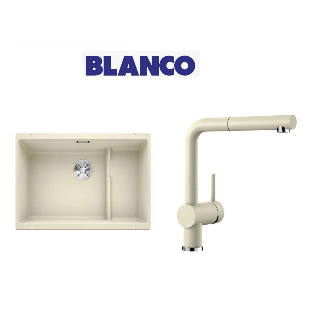 Blanco 700 U Level  Tezgah Altı 1.5 Gozlu Jasmin Evye + Blanco Linus S Spiralli Jasmin Armatür Kampanyası