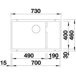 Blanco 700 U Level  Tezgah Altı 1.5 Gozlu Jasmin Evye + Blanco Linus S Spiralli Jasmin Armatür Kampanyası