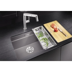 Blanco Etagon 500 U Tezgah Altı Tek Hazneli Damlalıksız Granit Alu Metallic  Evye