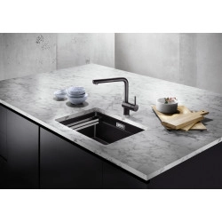 Blanco Etagon 500 U Tezgah Altı Tek Hazneli Damlalıksız Granit Kaya Gri Evye