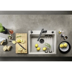 Blanco Etagon 6 Tezgah Üstü 1 Gözlü  Damlalıksız  Jasmine Granit Evye