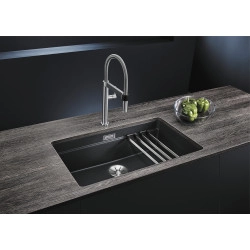 Blanco Etagon 700 U Tezgah Altı Tek Hazneli Damlalıksız Antrasit Granit Evye