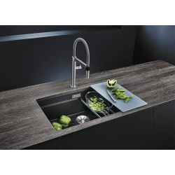 Blanco Etagon 700 U Tezgah Altı Tek Hazneli Damlalıksız Kahve Granit Evye