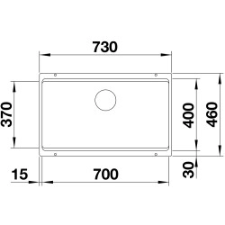 Blanco Etagon 700 U Tezgah Altı Tek Hazneli Damlalıksız Kahve Granit Evye
