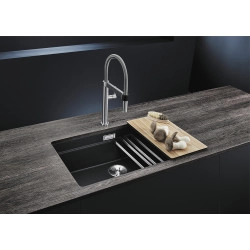 Blanco Etagon 700 U Tezgah Altı Tek Hazneli Damlalıksız Kaya Gri Granit Evye