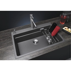 Blanco Etagon 8 Tezgah Üstü 1 Gözlü Kaya Gri Granit Evye