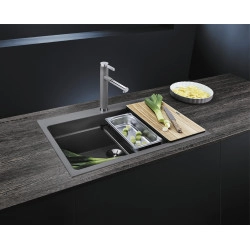 Blanco Etagon 8 Tezgah Üstü 1 Gözlü Tartufo Granit Evye 