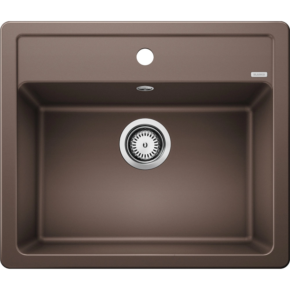 Blanco Legra 6 Tezgah Üstü 1 Gözlü Damlalıksız Granit Kahve Evye
