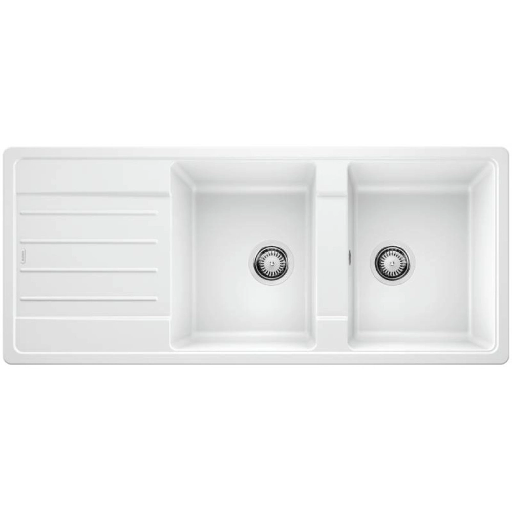 Blanco Legra 8 S Tezgah Üstü 2 Gözlü Granit Beyaz Evye