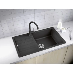 Blanco Legra XL 6 S Tezgah Üstü 1 Gözlü Geniş Hazneli Granit Kahve Evye