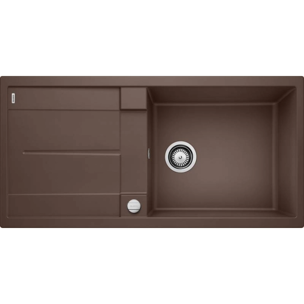 Blanco Metra XL 6 S Tezgah Üstü 1 Gözlü Geniş Hazneli Kahve Granit Evye