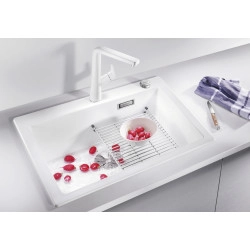 Blanco Pleon 6 Tezgah Üstü Tek Gözlü Damlalıksız Granit Siyah Evye