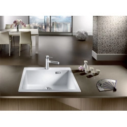 Blanco Pleon 8 Tezgah Üstü Damlalıksız Granit Beyaz Evye