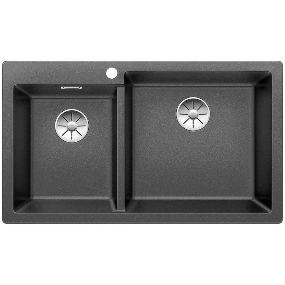 Blanco Pleon  9  Tezgah Üstü 2 Gözlü Damlalıksız Granit Antrasit Evye