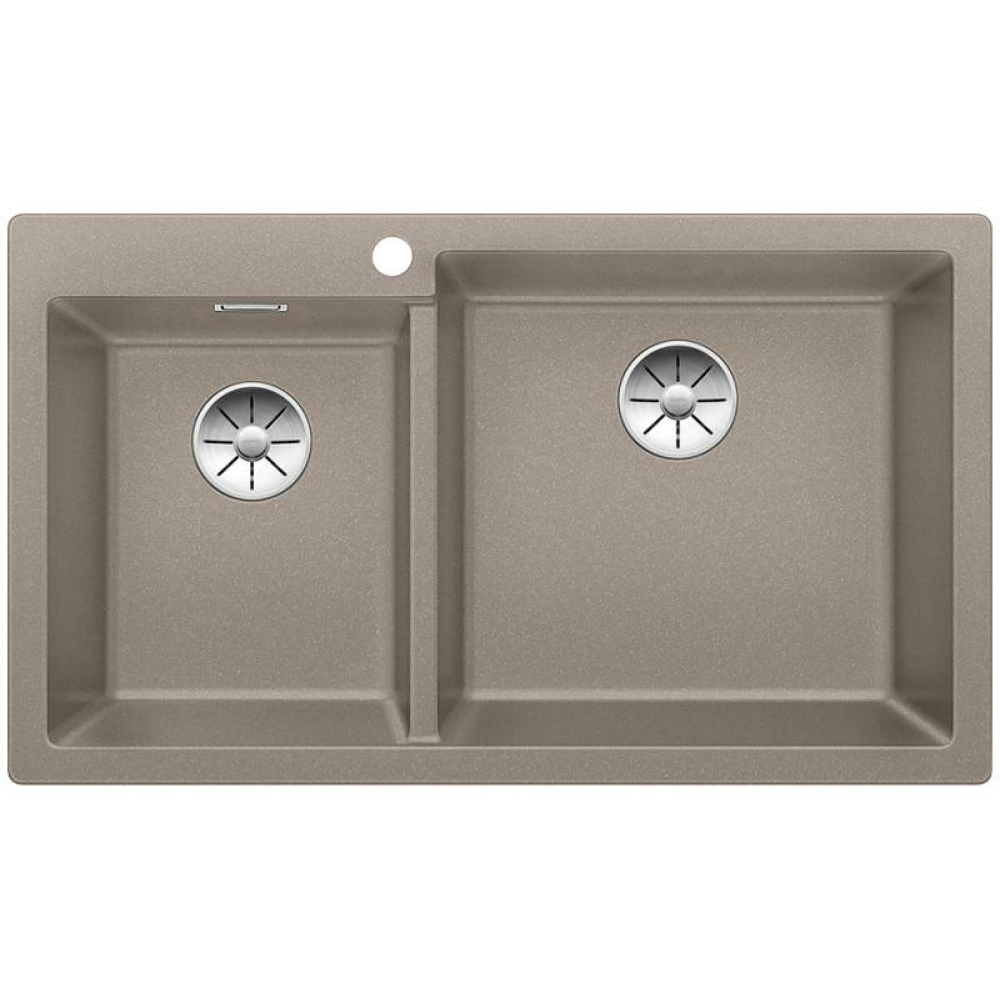 Blanco Pleon  9  Tezgah Üstü 2 Gözlü Damlalıksız Granit Tartufo Evye