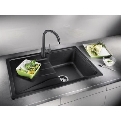 Blanco Sona 45 S Tezgah Üstü Tek Hazneli Granit Kahve Evye