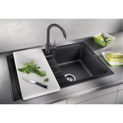 Blanco Sona 45 S Tezgah Üstü Tek Hazneli Granit Kaya Gri Evye