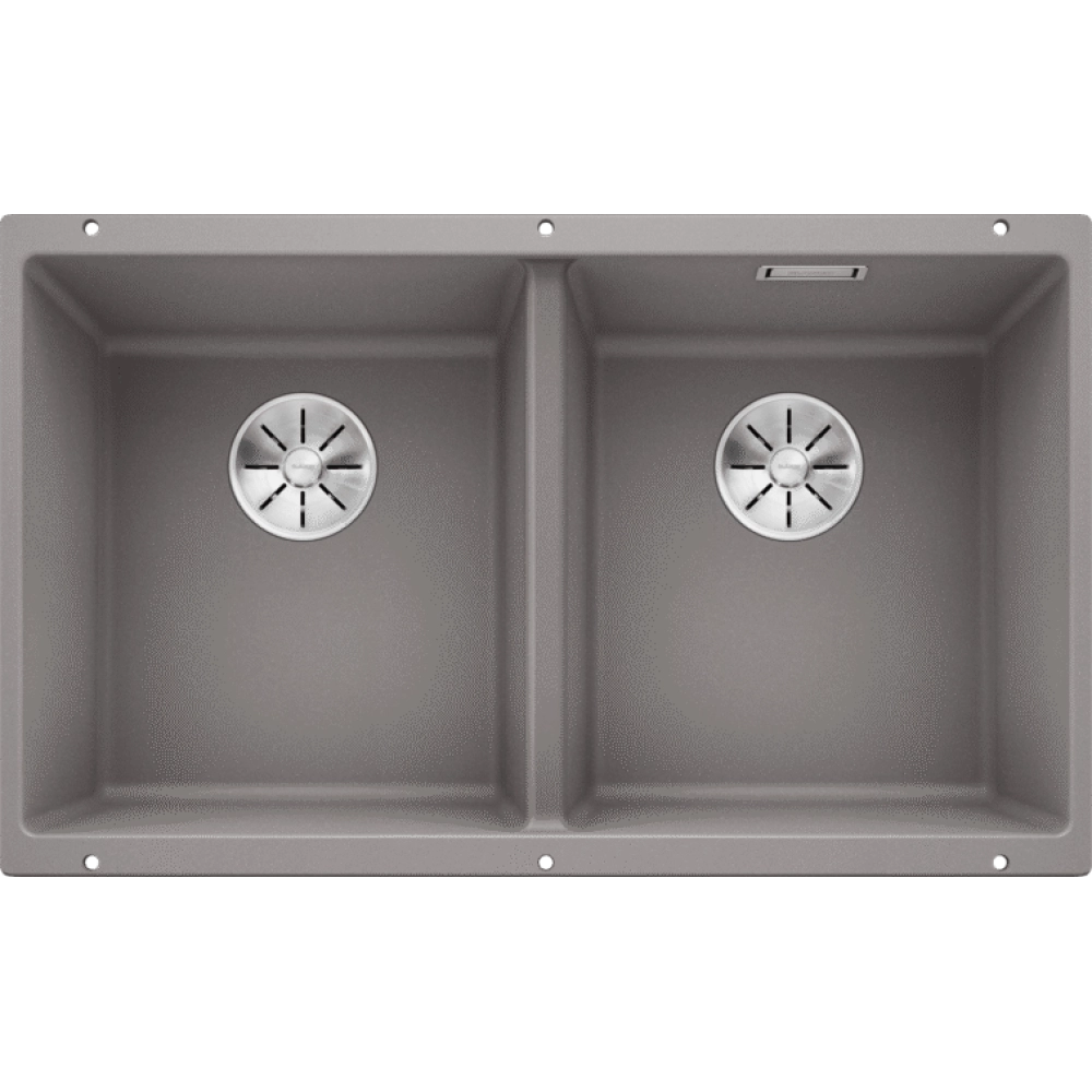 Blanco Subline 350 / 350 U Tezgah Altı 2 Gözlü Damlalıksız Alu Metallic Granit Evye