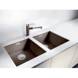 Blanco Subline 400 U Tezgah Altı Tek Hazneli Damlalıksız Granit Kahve Evye