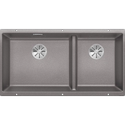 Blanco Subline 480 / 320 U Tezgah Altı 1,5 Gözlü Damlalıksız Alu Metallic Granit Evye