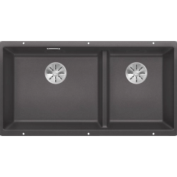 Blanco Subline 480 / 320 U Tezgah Altı 1,5 Gözlü Damlalıksız Kaya Gri Granit Evye