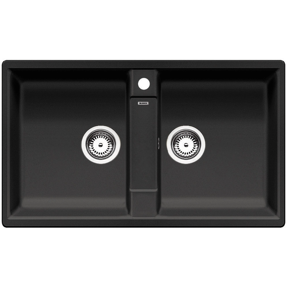 Blanco ZIA 9 Tezgah Üstü 2 Gözlü Damlalıksız Granit Antrasit Evye