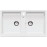 Blanco ZIA 9 Tezgah Üstü 2 Gözlü Damlalıksız Granit Beyaz Evye