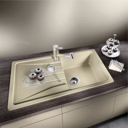 Blanco sona 5 S Tezgah Üstü Her İki Yöne Kullanılabilir Antrasit Granit Evye