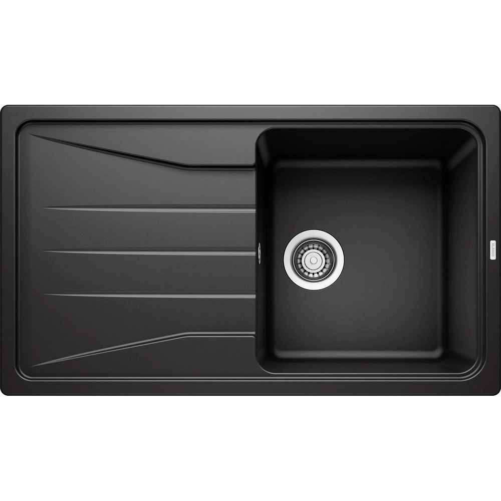 Blanco sona 5 S Tezgah Üstü Her İki Yöne Kullanılabilir Siyah Granit Evye