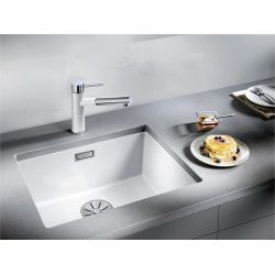 Blanoc Subline 500 U Tezgah Altı Alu Metallic  Evye + Blanco Mida S Spiralli Krom Armatur Kampanyası