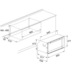 Franke 90 FMXO 86 S XS Paslanmaz Çelik ( fırçalanmış) 90 cm Ankastre Fırın
