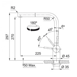 Franke Atlas Neo Spiralli Antrasit Armatür - 115.0628.210