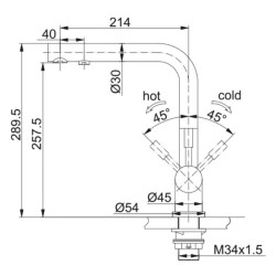 Franke Atlas Çift Kumandalı Su Arıtma Cihazı Takılabilir Armatür - 120.0179.978
