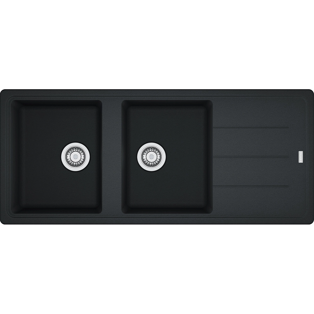 Franke Basis BFG 621 Granit Nero / Siyah  Tezgah Üstü 2 Gözlü Granit Evye