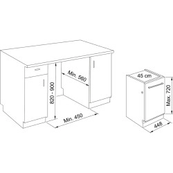 Franke Bulaşık Makinesi FDW 4510 E8P E .  45 Cm Genişlikte Tam Ankastre 