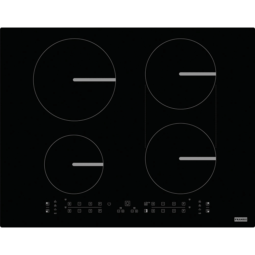Franke FBI 5322 6R/500 FSM 654 I B BK Black  4 Gözlü 65 Cm Tezgah Üstü / Tezgaha Sıfır  İnduksiyonlu Siyah Ankastre Ocak