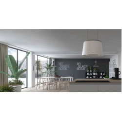 Franke Faber Celine Plus CG Mat Gri Ada Tipi Asansör Davlumbaz