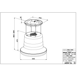 Franke Faber Glow Plus  Beyaz Ada Tipi Davlumbaz