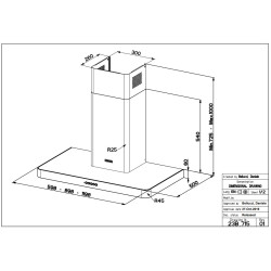Franke Faber T-LIGHT INOX A90 EVO  Ev8+ A90 Paslanma Çelik 90 Cm Duvar Tipi Davlumbaz