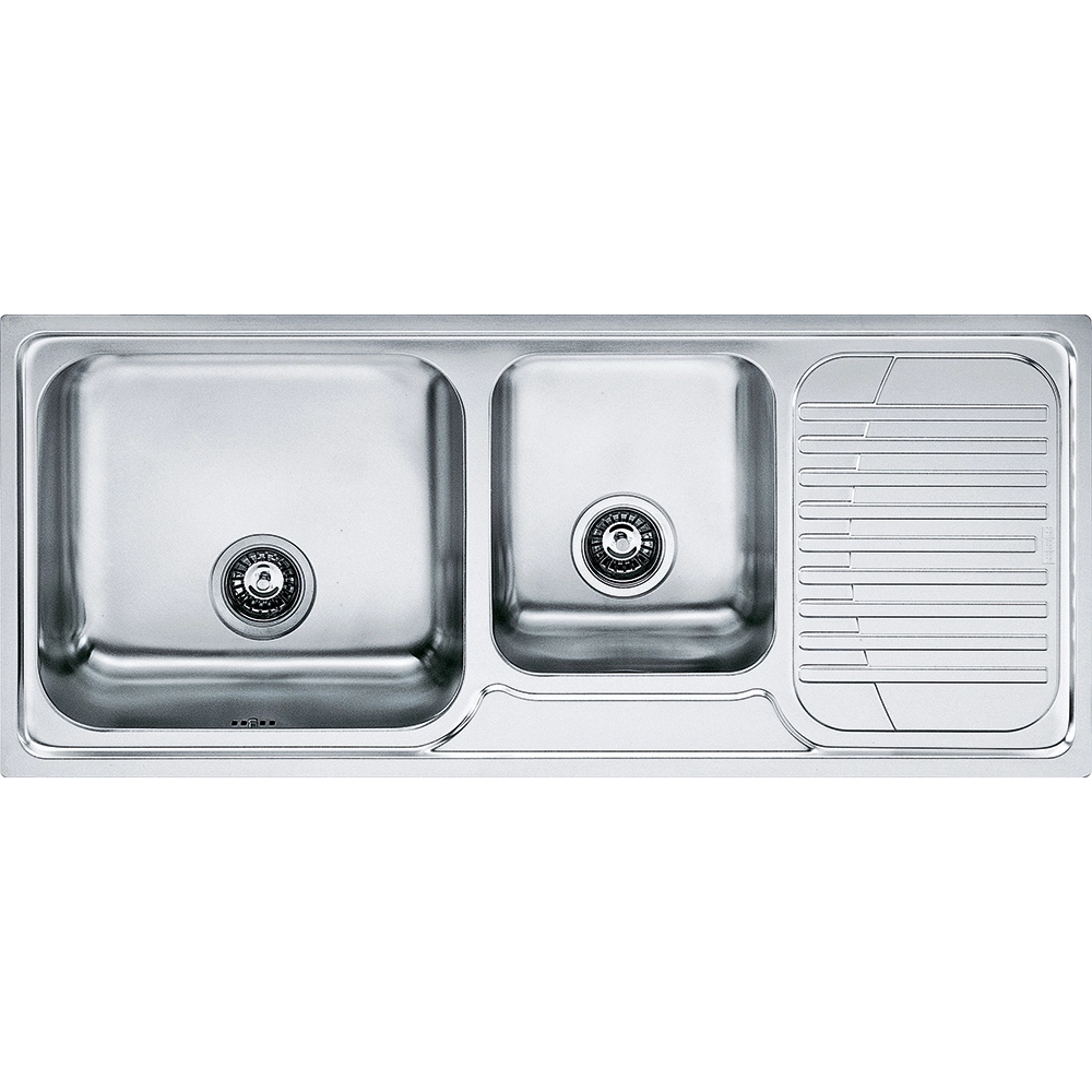 Franke Galassia GAX 621 İnox Tezgah Üstü 2 Gözlü Sağ Damlalıklı Çelik Evye