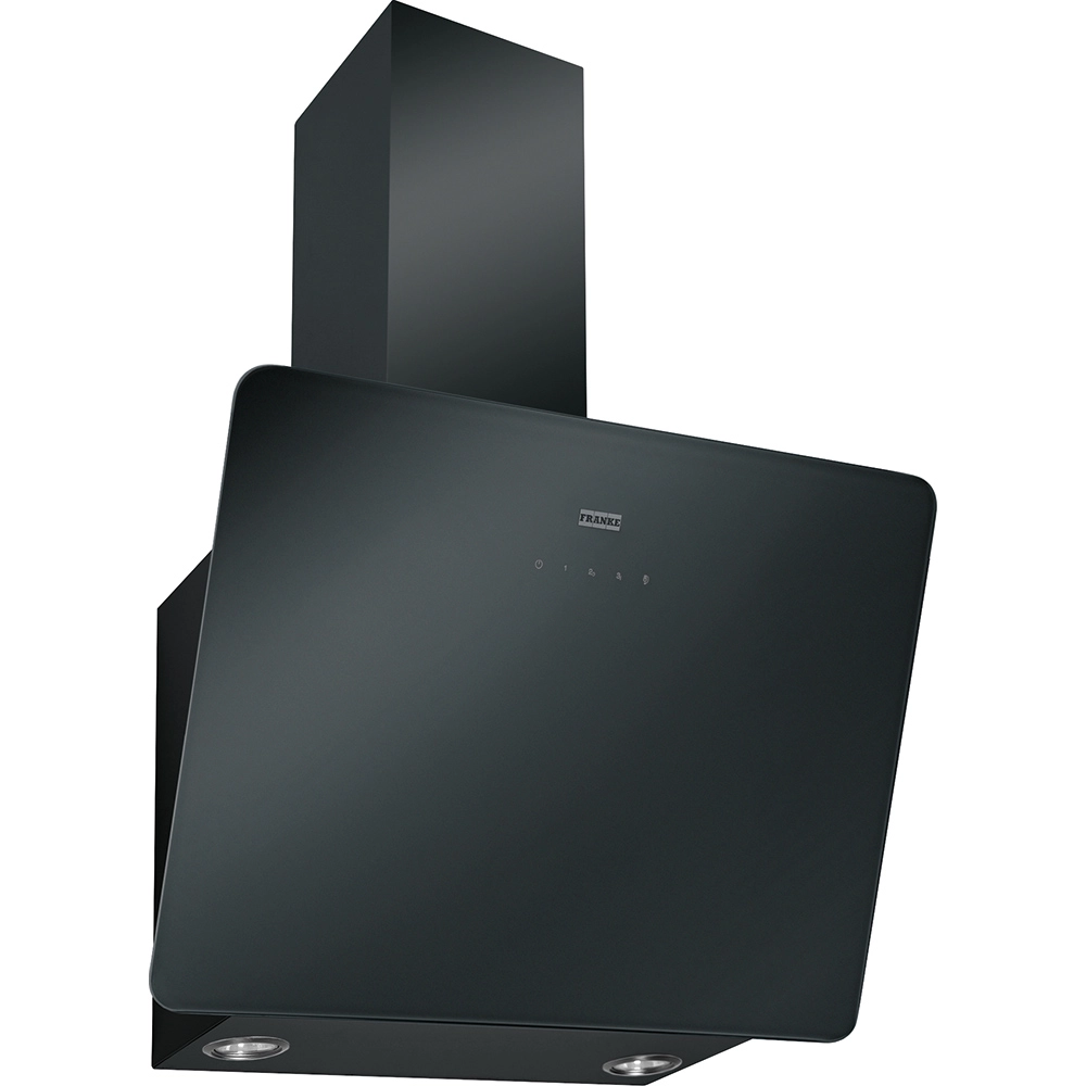 Franke Glass Linear Vertical  FPJ 615 V BK A Black Siyah Cam Eğik 60 Cm Duvar Tipi Davlumbaz