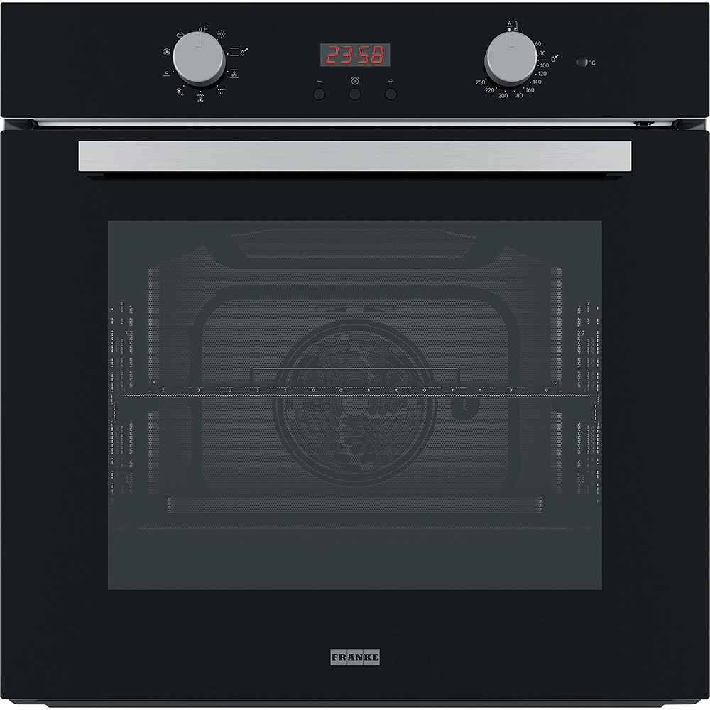 Franke Linear FSL 86 H BK Black Dijital Siyah Cam Ankastre Fırın