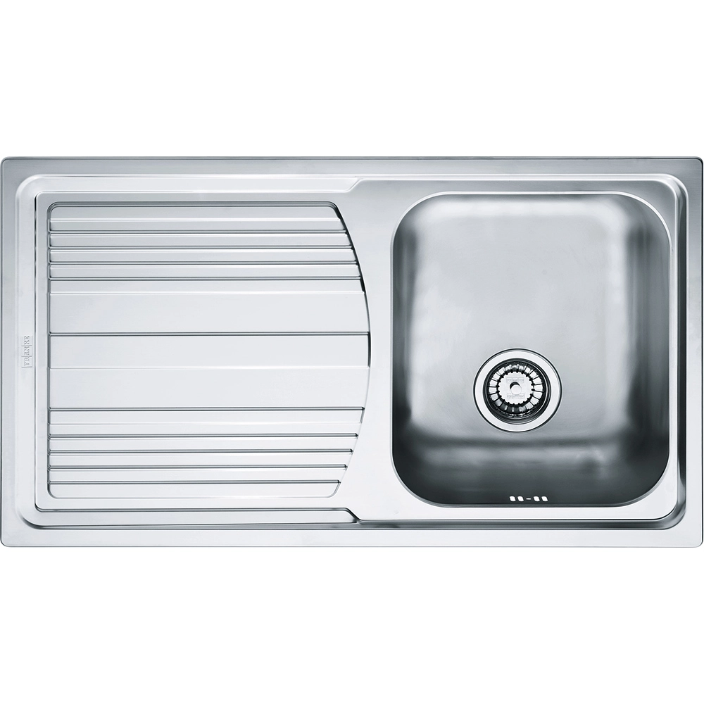Franke Logica Line LLL 611 Dekorlu Tezgah Üstü Sol Damlalıklı Paslanmaz Çelik Evye