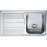 Franke Logica Line LLL 611 Dekorlu Tezgah Üstü Sol Damlalıklı Paslanmaz Çelik Evye