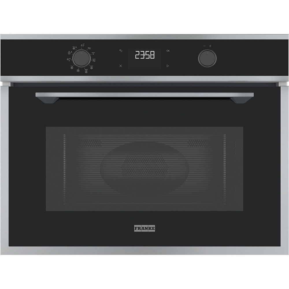 Franke Maris FMA 45 MW XS Inox + Nero Siyah Cam 40 Litre Kombi Mikrodalga Fırın
