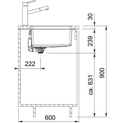 Franke Maris MRX 110-55 İnox Tezgah Altı Paslanmaz Çelik Evye