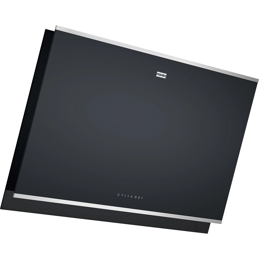 Franke Mythos  FMY 907 FM BK Black Siyah Cam 90 Cm Eğik Duvar Tipi Davlumbaz Teşir