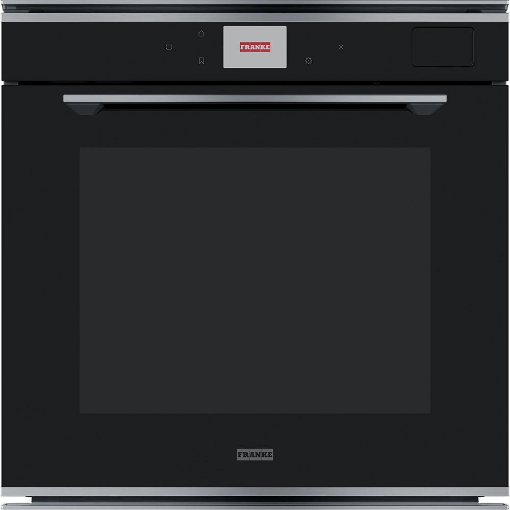 Franke Mythos FMY 99 HS XS Inox + Nero Buharlı Pişirme Özellikli Ankastre Siyah Fırın