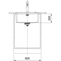 Franke Mythos MYX 110-50 Inox Tezgah Altı Pazlanmaz Çelik Evye
